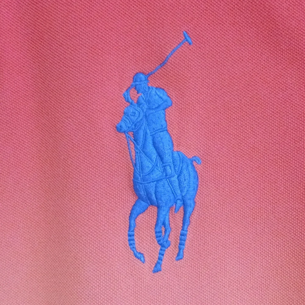 🌞RARE Polo Ralph Lauren🌞 - Red-Orange-Yellow Ombre Big Pony S/S Polo
